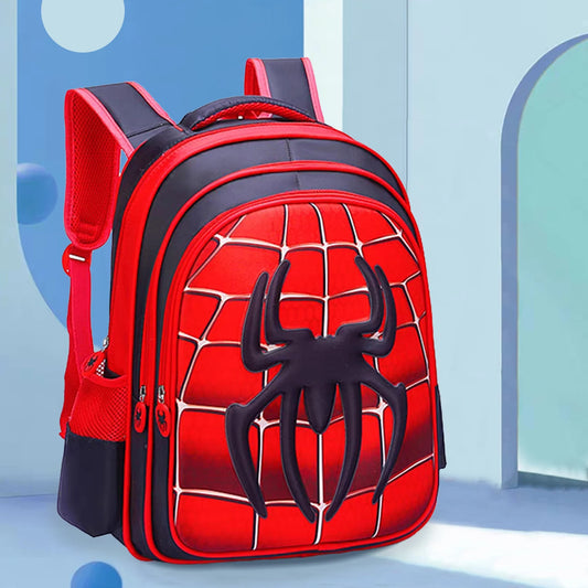 3D three-dimensional cartoon spider schoolbag set of children's